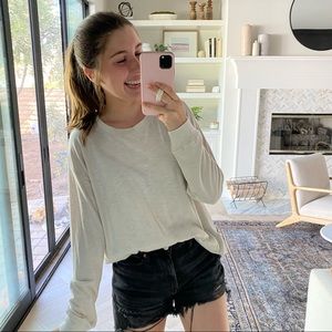 Abercrombie Long Sleeve Boyfriend Tee